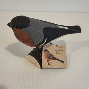 Wildlife Garden DecoBirds Hand-carved Bird Bullfinch New without Box Handmade